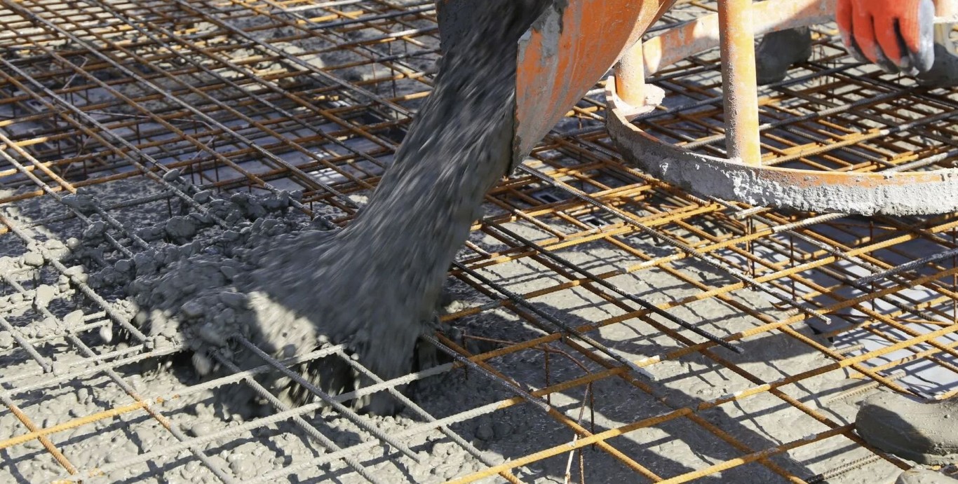 Concrete foundation and slab preparation with rebar in Palm City, FL